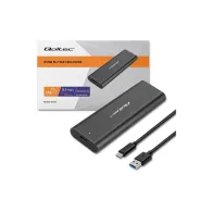 Obudowa na dysk M.2 Qoltec 50312 - M.2 2280 PCIe, M KEY, B+M KEY PCIe, USB-C 3.2 Gen 2
