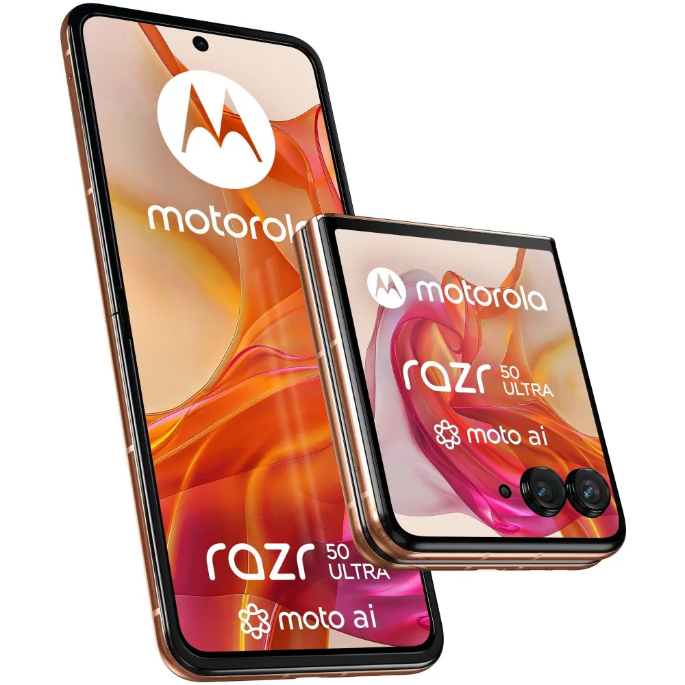 Smartfon Motorola Razr 50 Ultra PB1T0056PL, Snapdragon 8s Gen 3, 6,9" 2640x1080, 512GB, 12GB, 5G, Brzoskwiniowy, 50+32Mpix, Andr