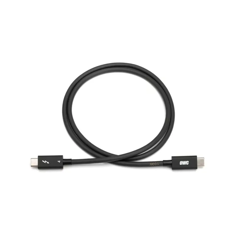 Kabel USB-C Thunderbolt 4 USB4 OWC OWCCBLTB4C1.0M, 1m, 40GB, s, 100W, Czarny | Sklep ITnes.pl, IT for BUSINESS