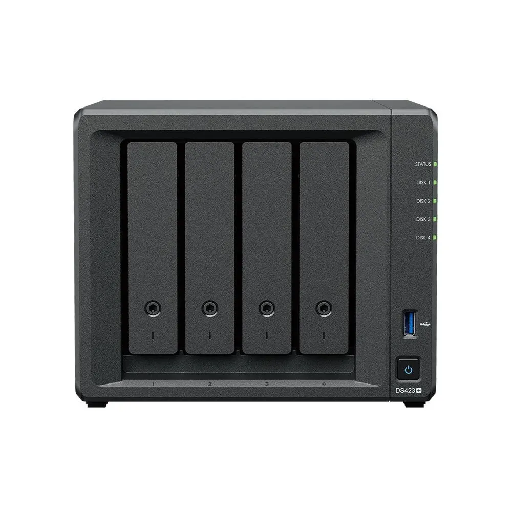Serwer NAS Synology Desktop Plus DS4234NR, Tower, Intel Celeron J4125, 2GB RAM, 36TB, 4 wnęki, 2 x M.2, 3 lata Carry-in | Sklep 