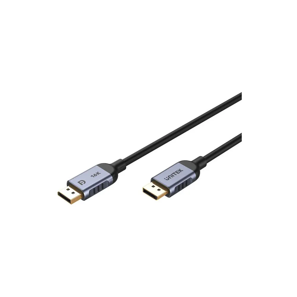 Kabel Unitek DisplayPort 2.1 8K 120Hz C1626GY01-1.5M, 1,5 m, Czarny | Sklep ITnes.pl, IT for BUSINESS
