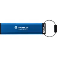 Pendrive Kingston IronKey Keypad 200 128 GB IKKP200/128GB - Niebieski | Sklep ITnes.pl - IT for BUSINESS