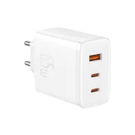 Ładowarka sieciowa Baseus GaN5 Cube Pro 65W P10152301213-00 - 1x USB-A, 2x USB-C, Biała