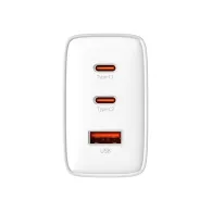 Ładowarka sieciowa Baseus GaN5 Cube Pro 65W P10152301213-00 - 1x USB-A, 2x USB-C, Biała