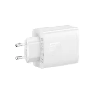 Ładowarka sieciowa Baseus GaN5 Cube Pro 65W P10152301213-00 - 1x USB-A, 2x USB-C, Biała