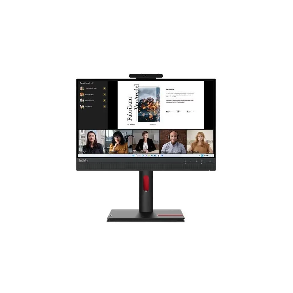 Monitor Lenovo ThinkCentre Tiny-In-One 22 Gen 5 12N8GAT1EU, 21,5", 1920x1080 (FHD), 60Hz, IPS, 6,000 ms, pivot, kamera, Czarny |
