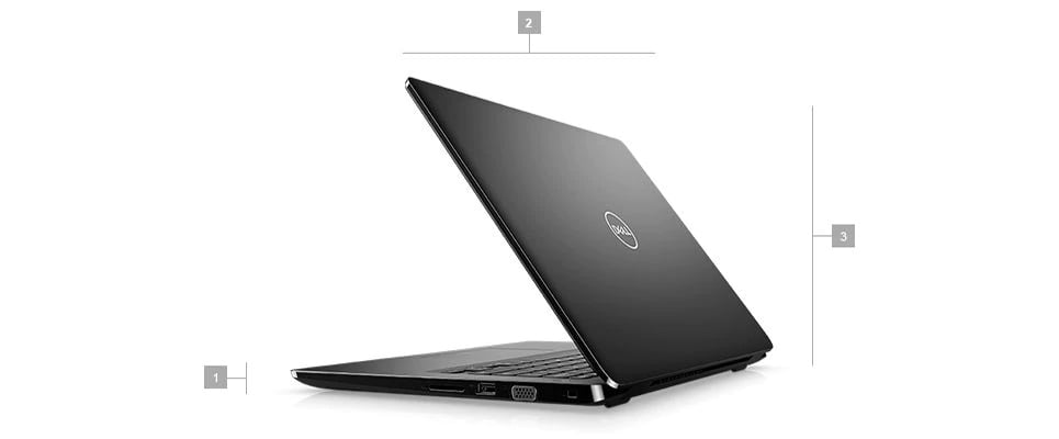 Wymiary i waga w serii laptopów Dell Latitude 3400