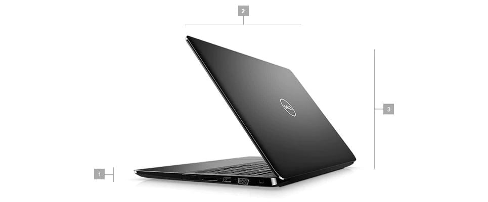 Wymiary i waga laptopów Dell Latitude 3500
