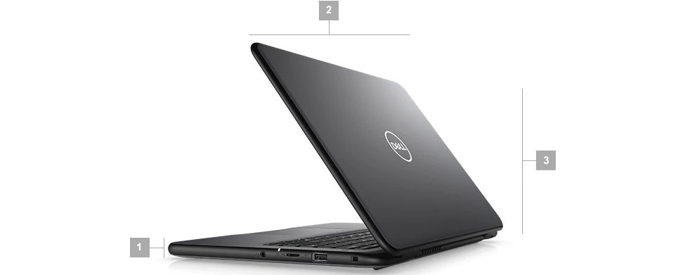Wymiary i waga laptopów Dell Latitude 3300
