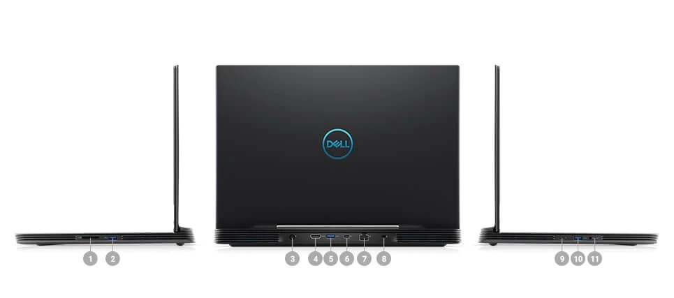 Porty i gniazda w laptopach Dell Inspiron G5 5590