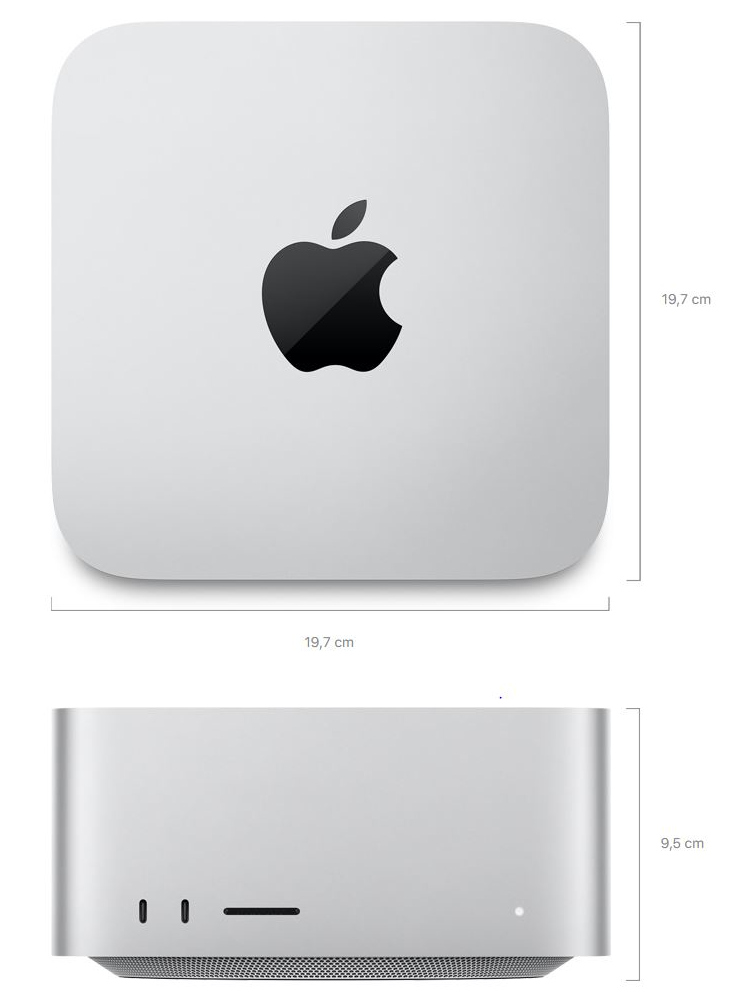 Apple Mac Studio 2023 wymiary