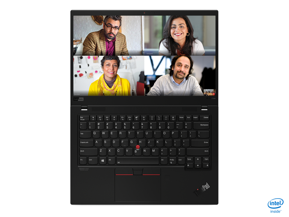 ThinkPad X1 Carbon Gen 8 - widok na klawiaturę oraz ekran