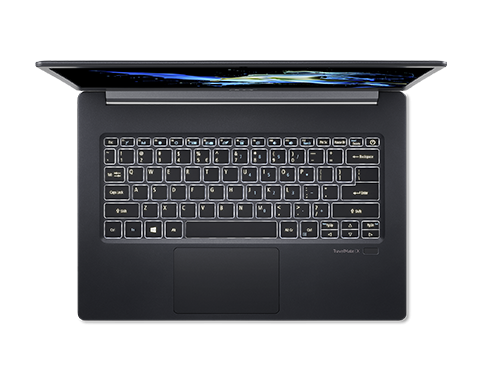 Acer TravelMate X514-51 - od góry