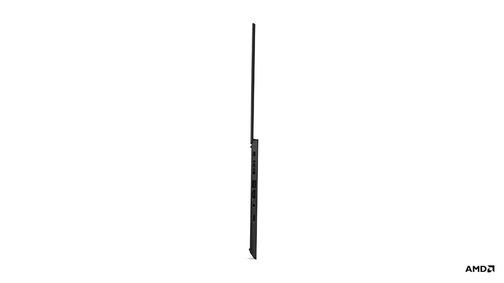 Lenovo ThinkPad T495 - zdjęcie bokiem otwarty