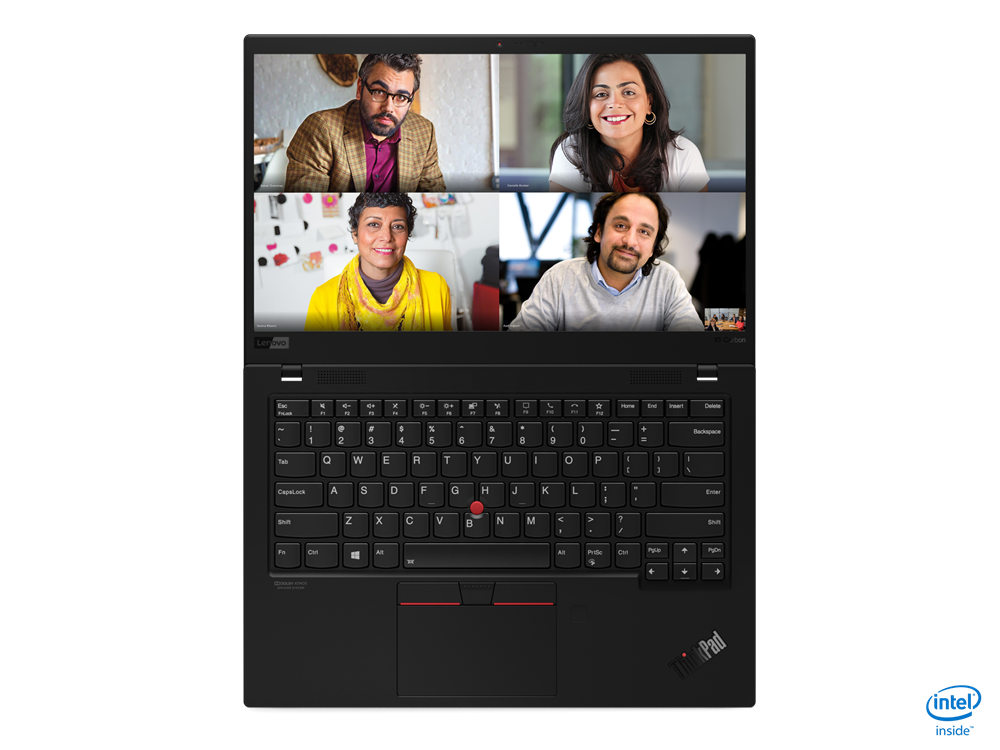 ThinkPad X1 Carbon Gen 8 - widok na klawiaturę oraz ekran