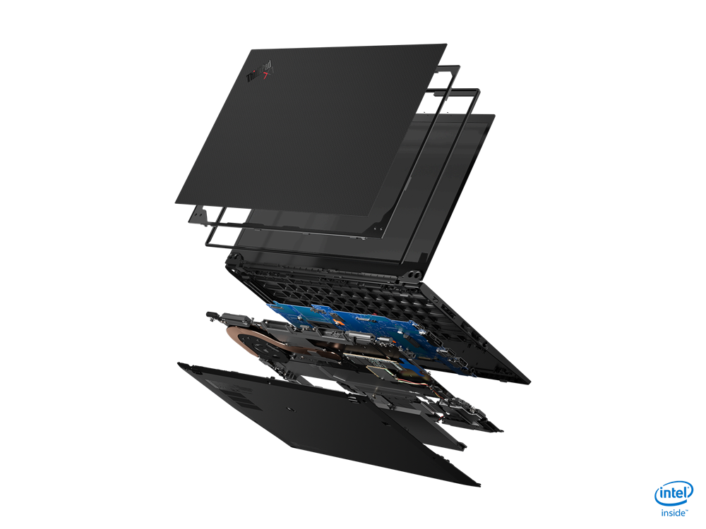 X1 Carbon Gen 8 - widok na wnętrze laptopa