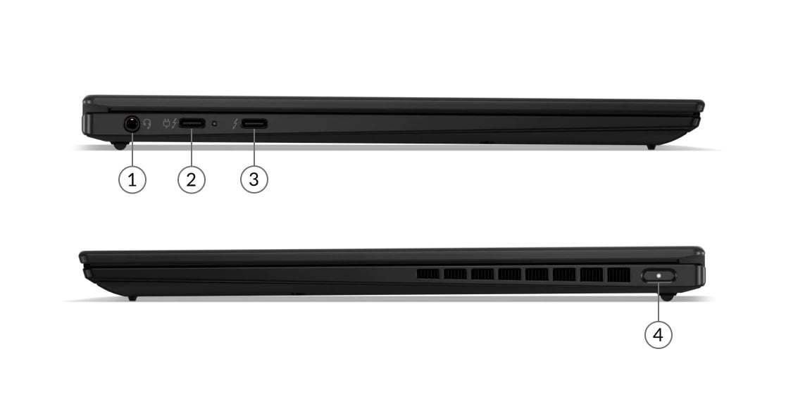 Układ portów w laptopach Lenovo ThinkPad X1 Nano