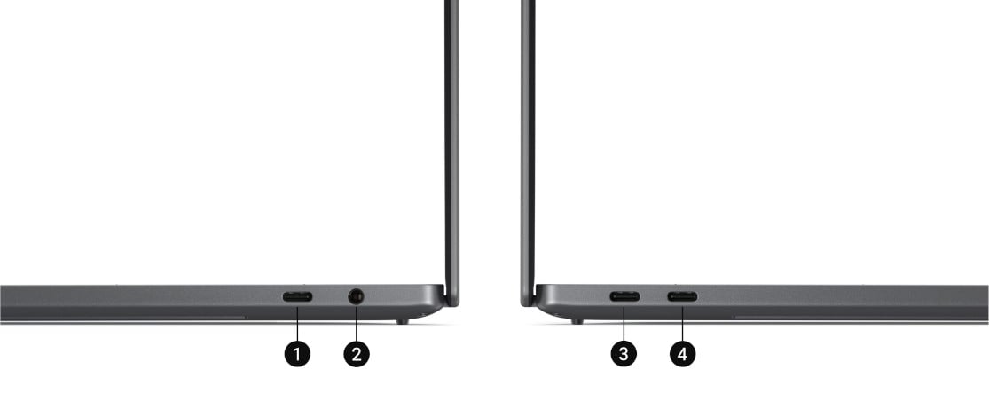 Dell XPS 16 DA16260 - porty