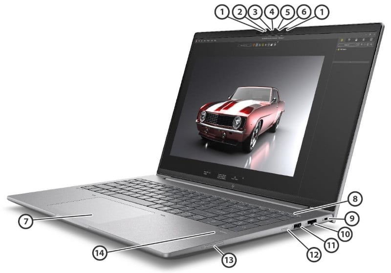 HP ZBook Power 16 G11 - porty