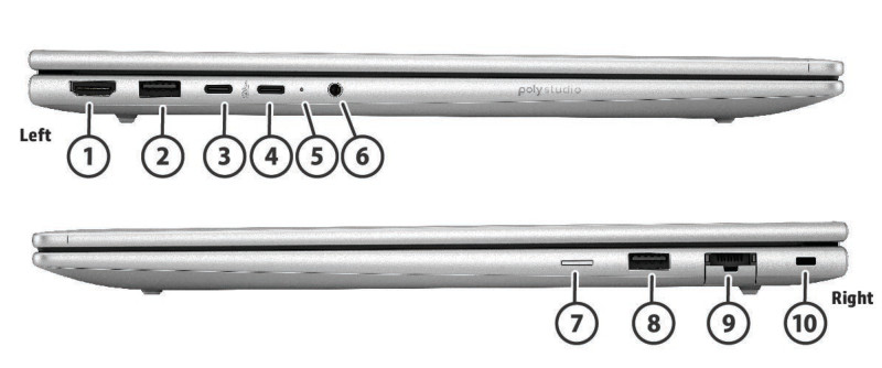 HP ProBook 4 G1i 16 - porty