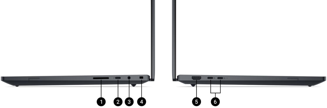 Dell Pro Max 16 Premium MA16250 porty