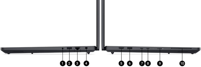 Dell Pro Max 16 MC16255 - porty