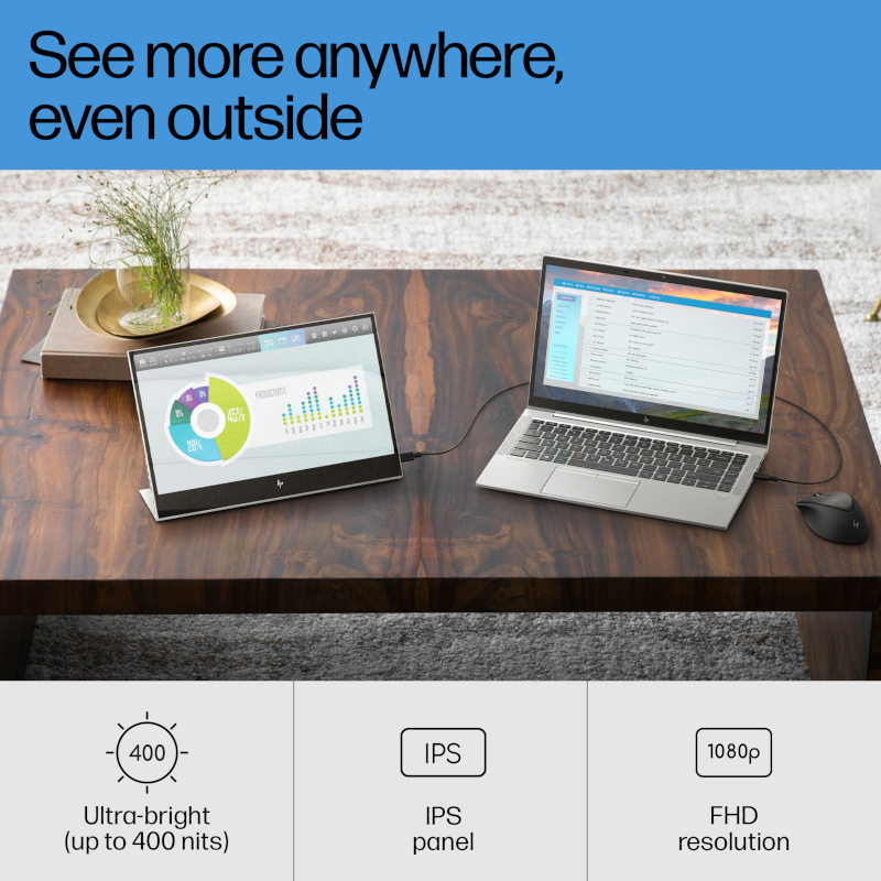 Monitor mobilny HP E14 G4 Portable Monitor 1B065AA