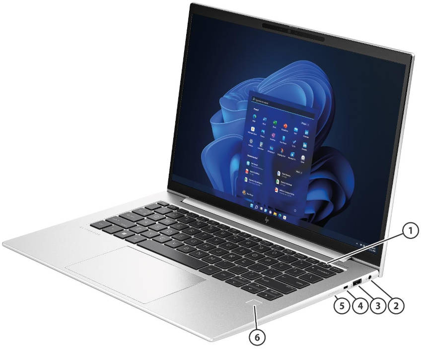 HP EliteBook 845 G10 - porty