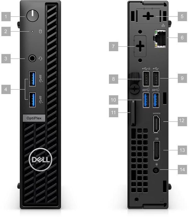 Dell Optiplex 7010 Micro porty
