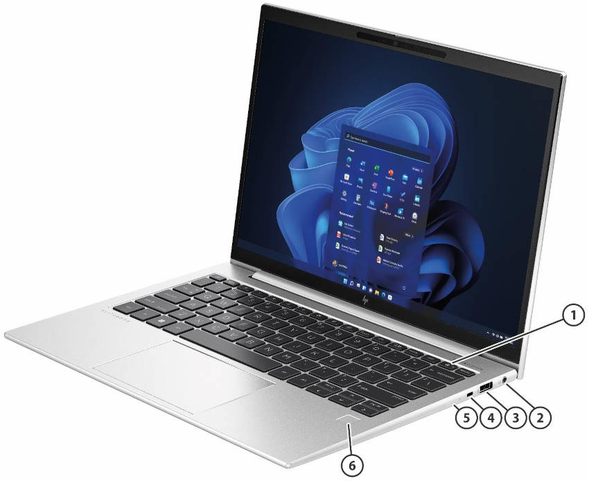 HP EliteBook 830 G10 porty 2