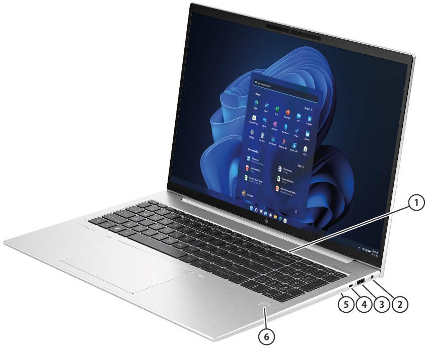 HP EliteBook 865 G10 - porty