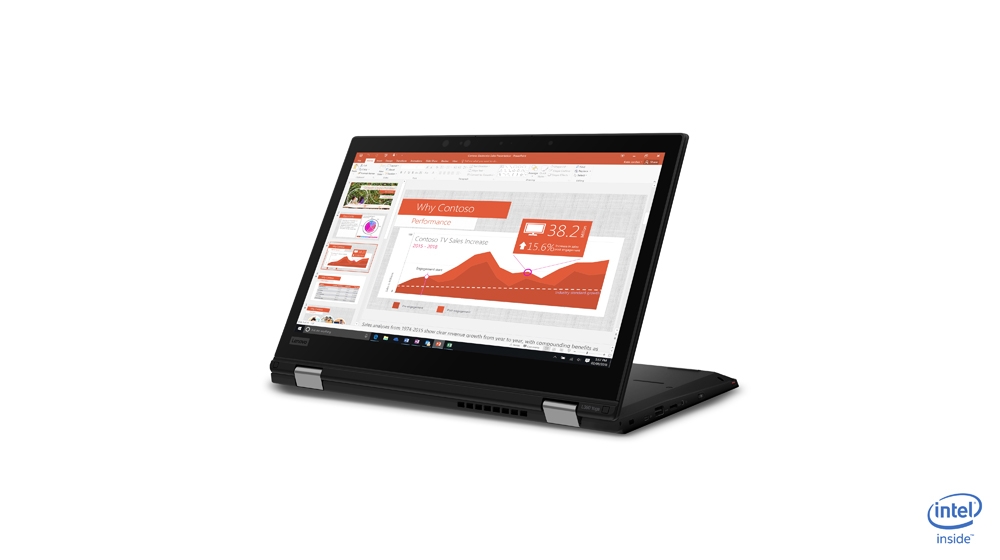 Lenovo ThinkPad L390 Yoga - biznesowe,  konwertowalne laptopy oparte o procesory Intel Core Whisky Lake-U 