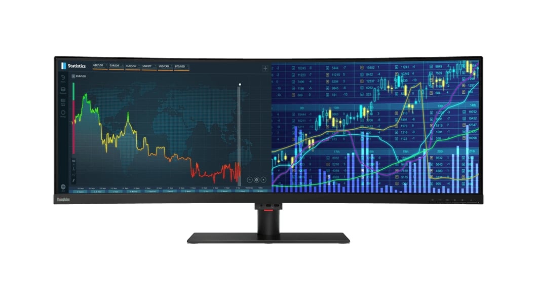 Lenovo ThinkVision P44w - 43.4 cali powierzchni roboczej w biznesowym monitorze