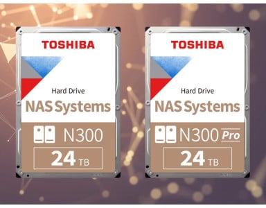 Dyski HDD 24 TB Toshiba N300 i N300 Pro dla serwerów NAS